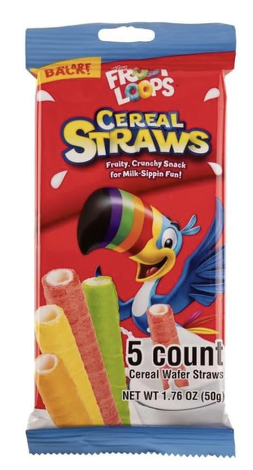 Froot Loops Cereal Straws