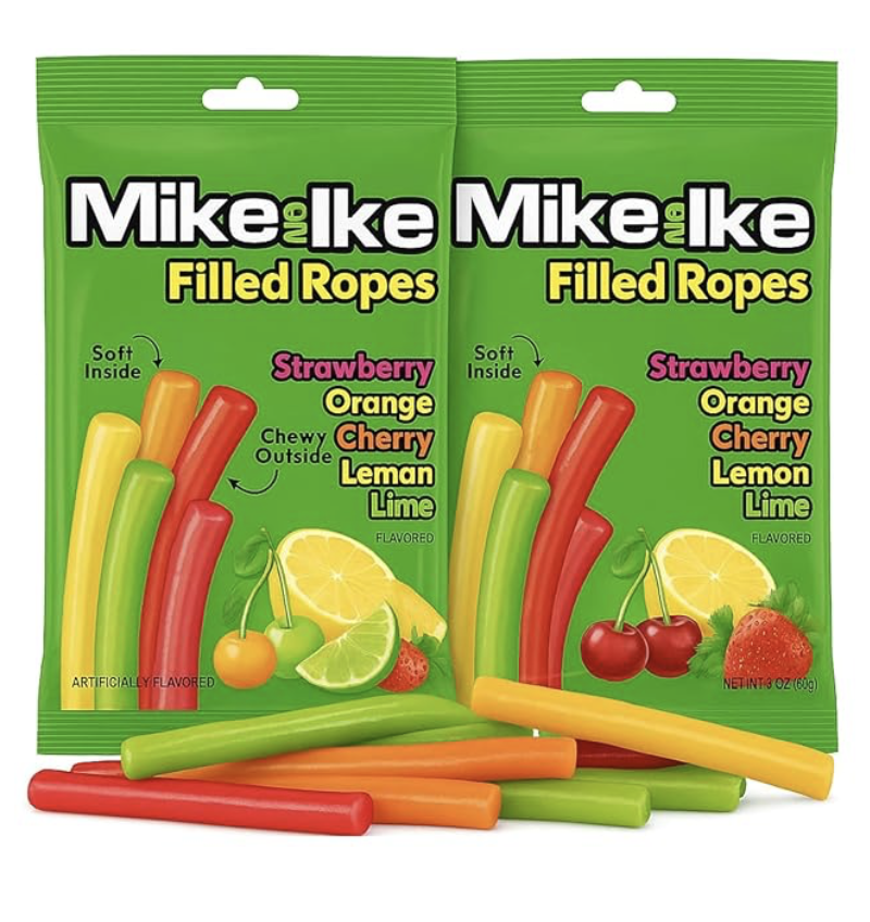 Mike and Ike Filled Ropes